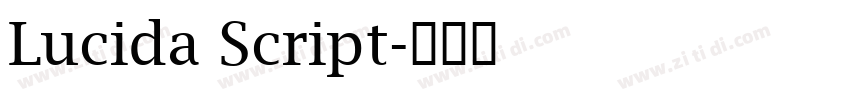 Lucida Script字体转换